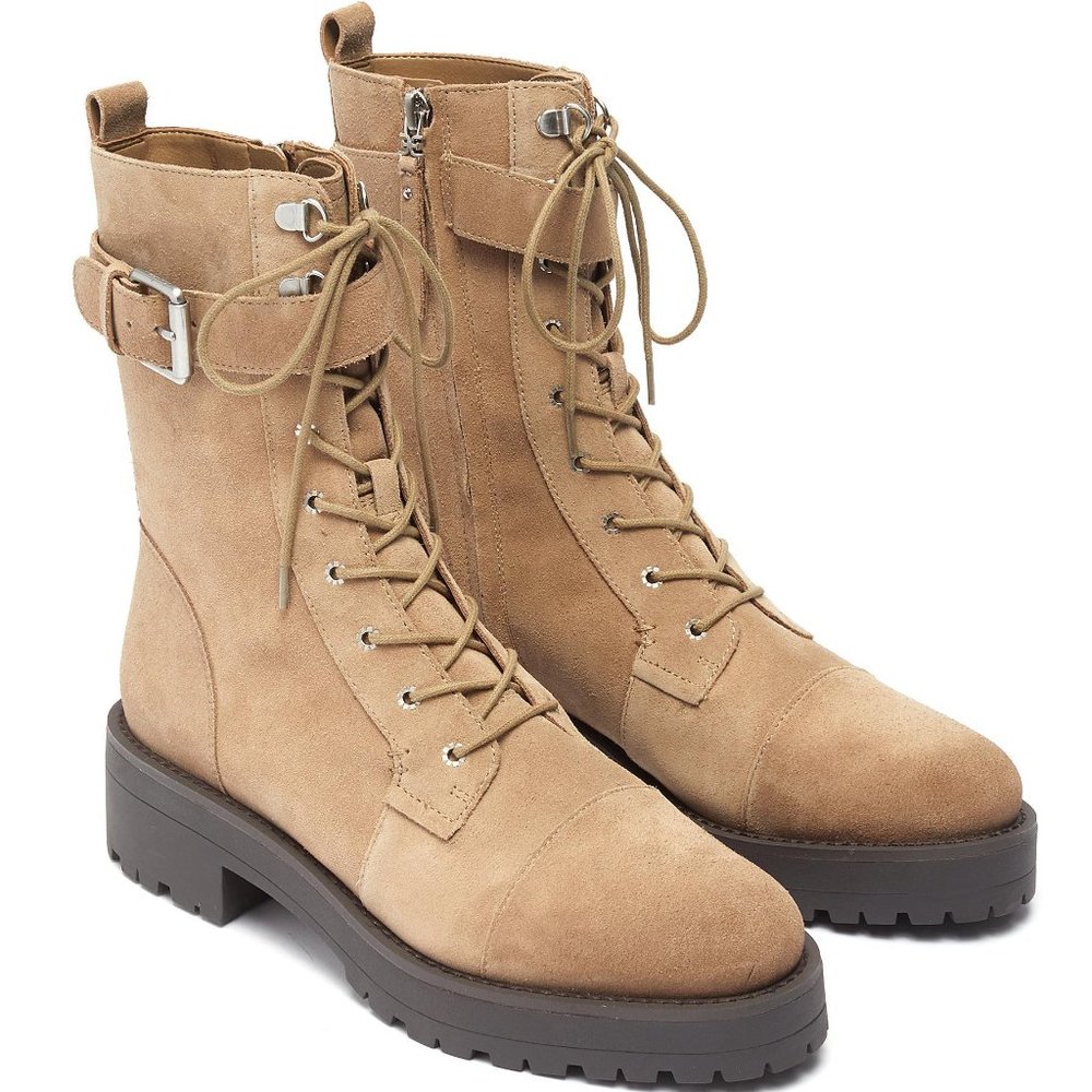 Sam Edelman || NWOB || Junip Buckle Suede Combat Boots